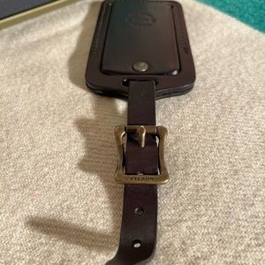 Filson Leather Luggage Tag